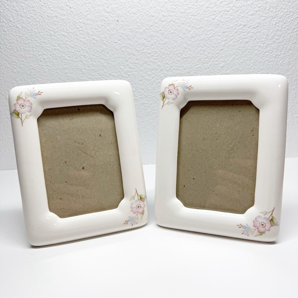 Vintage Ceramic Floral Cottagecore Frame Set 5x3